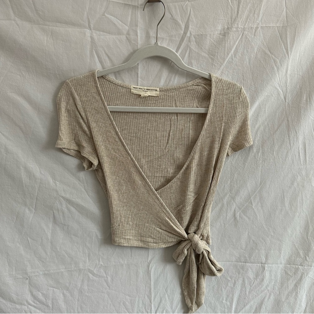 Urban Outfitters Wrap Crop Top- Size M